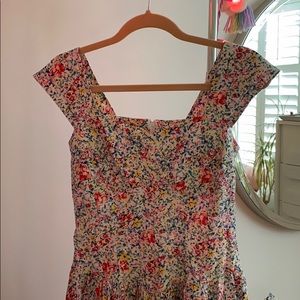 vintage floral spring dress